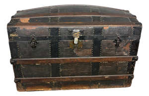 Antique Victorian Barrel Dome Trunk, 19th Century