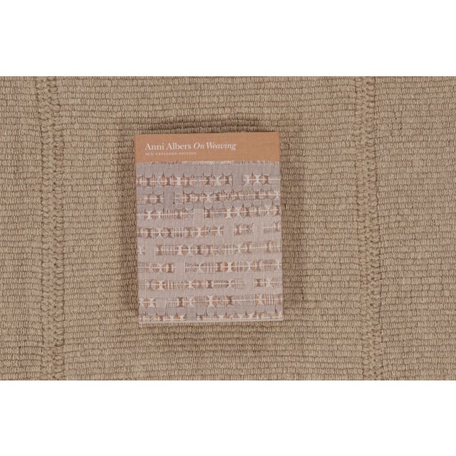 Rug & Kilim's Contemporary Kilim, Beige Textural Stripes For Sale - Image 10 of 10