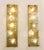 Mid-Century Modern Pair of Wall Lights, Glass and Brass, Italy Up to 250V (Europe/UK Standard).The wiring of this item may...
