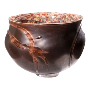 Late 20th Century Contemporary Modern David Helm Hand Blown Glass Bowl