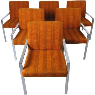 Mid-Century Knoll Style Armchairs - Set of 6 For Sale