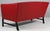 Wood Two-Seater Sofa in Red Leather by Ole Wanscher For Sale - Image 7 of 8