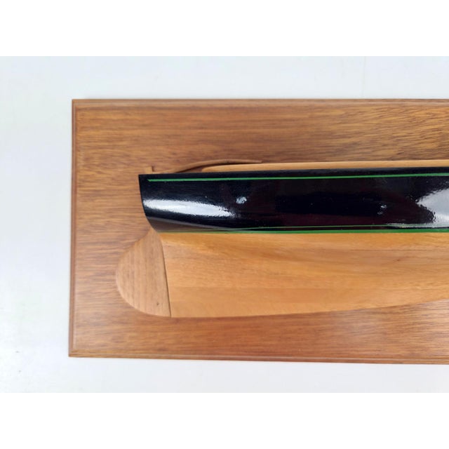 1990s Vintage Handcrafted Half-Model Cat Boat by Daniel Guyomarch, 1990s For Sale - Image 5 of 17