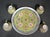 1980s Vintage Jingdezhen Mun Shou Longevity Tea Serving Set With Tray and 4 Cups For Sale - Image 5 of 12