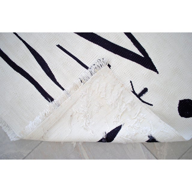 Paul Klee - Heroic Strokes of the Bow - Inspired Silk Hand Woven Area - Wall Rug 5′ × 6′9″ For Sale - Image 13 of 14