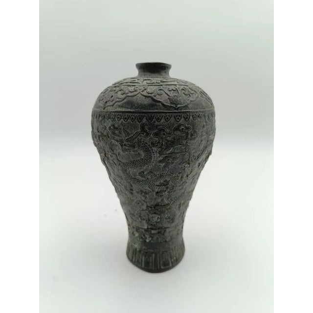 Antique Chinese Bronze Vase For Sale - Image 13 of 13