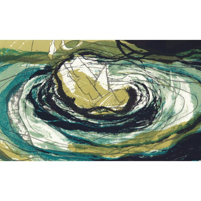 Contemporary 1968 "Moby Dick" Lithograph by Benton Spruance "The Vortex" For Sale - Image 3 of 6