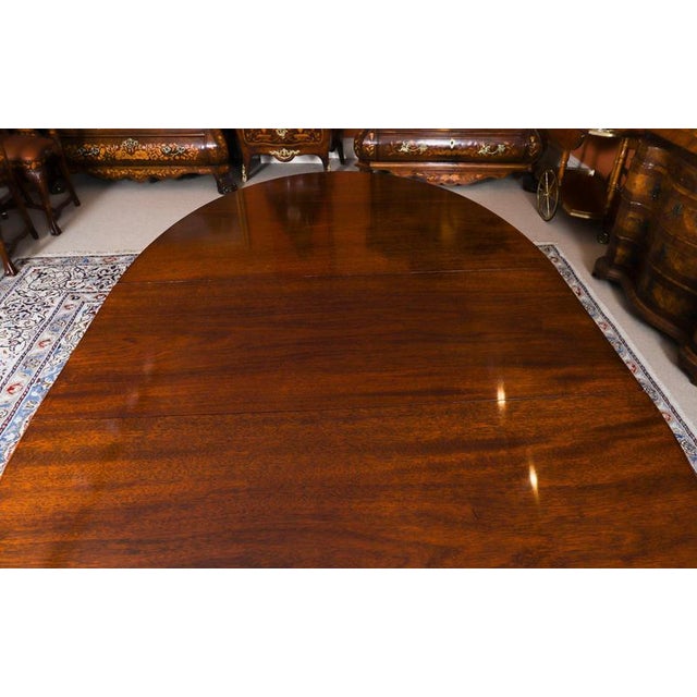 Vintage Regency Revival Oval Dining Table from William Tillman, 1990s For Sale - Image 6 of 16