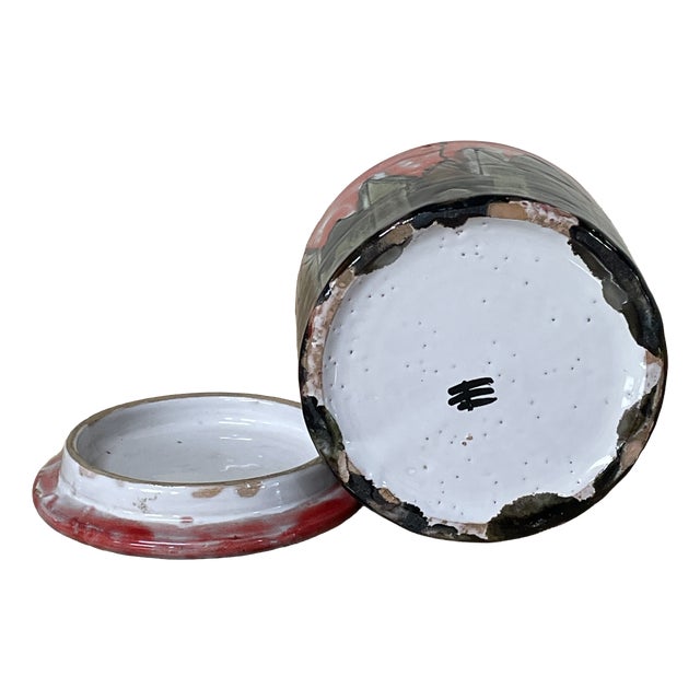 Glazed Ceramic Container with Lid from Elio Schiavon, Italy, 1970s For Sale