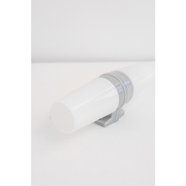 Large Mid-Century Modern Pale Grey Bathroom Sconce by Sigvard Bernadotte For Sale - Image 11 of 18