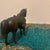 Brown Mid-Century Western Cast Metal Saddled Carnival Horse Figurine For Sale - Image 8 of 10