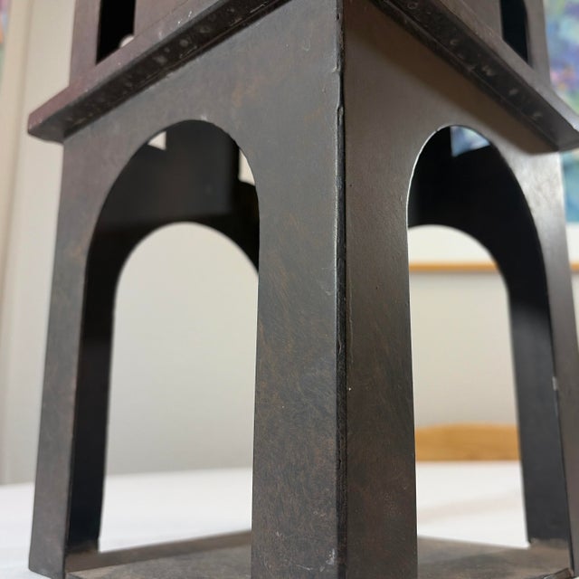 Steven Handelman Iron Church Lantern Spanish Revival For Sale - Image 4 of 12