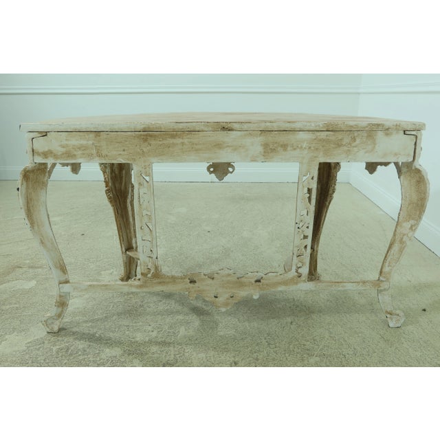 White French Style Heavy Iron Paint Decorated Table For Sale - Image 8 of 10