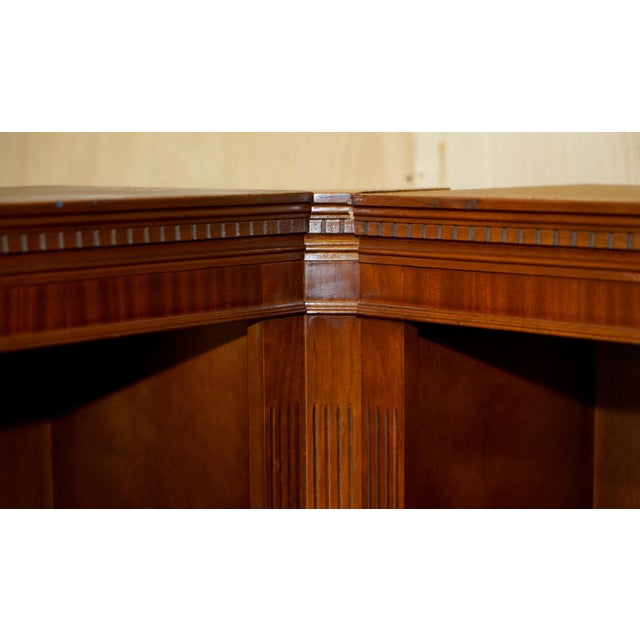 Open Library Bookcase in Flamed Hardwood For Sale - Image 9 of 18