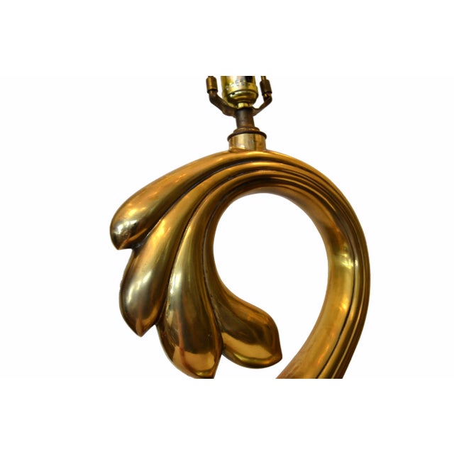 Pierre Cardin Manner Sculptural Brass Table Lamp Mid-Century Modern by Heyco For Sale In Miami - Image 6 of 13