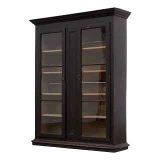 19th Century Two-Door Wooden Bookcase For Sale