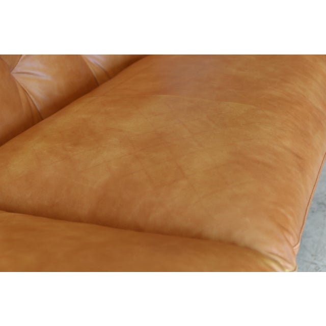 Jhs Wellington Coganc Leather Sofa For Sale - Image 9 of 10
