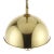 Vintage Pendant Lamp in Polished Brass by Florian Schulz, 1970s For Sale - Image 3 of 7