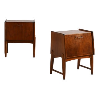 Teak Bedside Tables by A. Chr. Laursen, Denmark, 1950s, Set of 2 For Sale