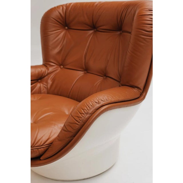 Animal Skin Karate Lounge Chairs and Ottomans by Michel Cadestin for Airborne, 1970s, Set of 3 For Sale - Image 7 of 15