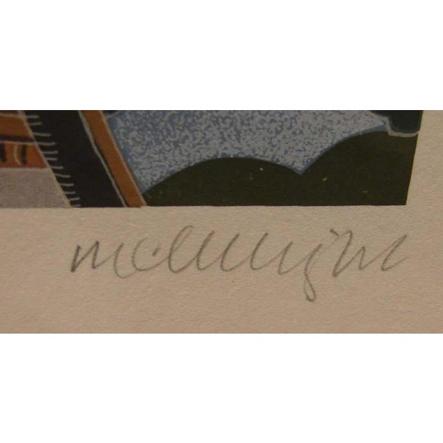 Impressionist Thomas McKnight "Beacon Hill" Serigraph With Custom Frame Hand Signed For Sale - Image 3 of 5