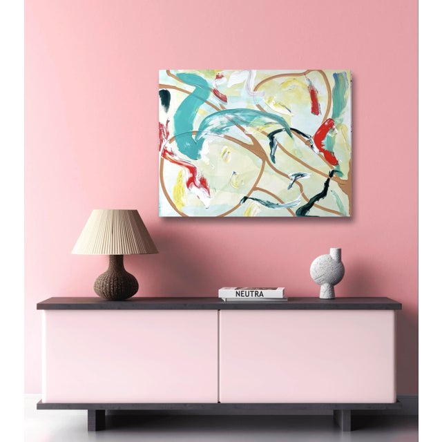 Abstract Matthew Izzo Abstract Painting “Seaside” (2023) - Acrylic Paint on Canvas, For Sale - Image 3 of 7