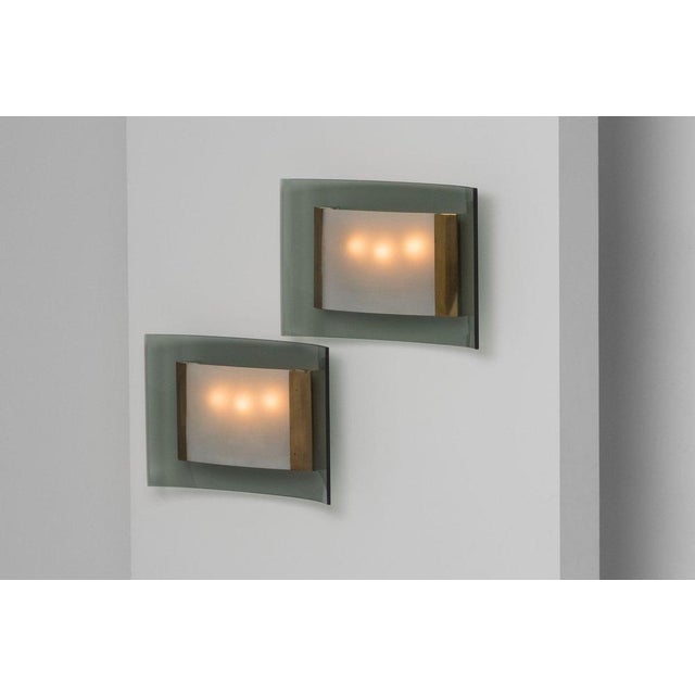 Model 2213 Sconces attributed to Max Ingrand for Fontana Arte, Italy, 1960s, Set of 2 For Sale - Image 14 of 18