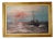 Johan Ossian Andersson, Sailing at Sunset, 1950s, Oil on Canvas, Framed For Sale