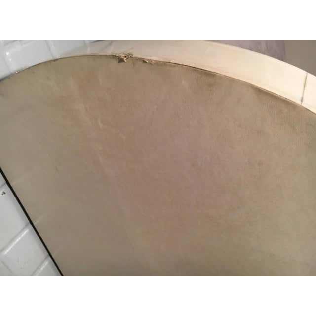 Textile Set of Art Deco Parchment & Velvet Armchairs, 1940s For Sale - Image 7 of 12