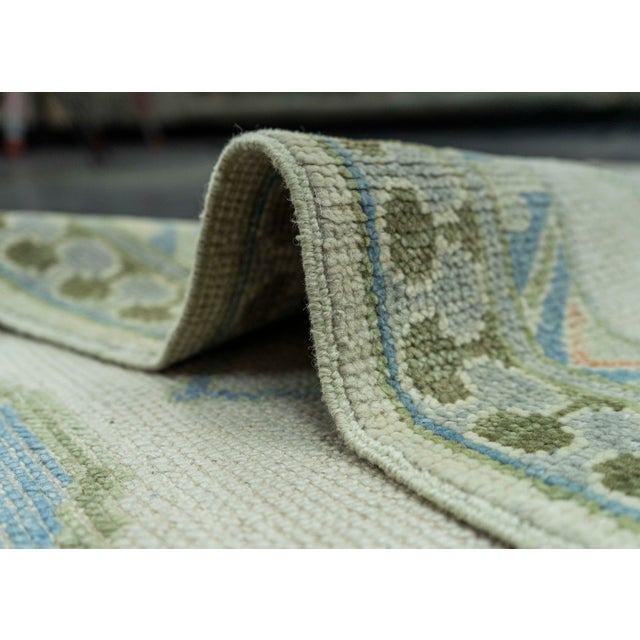 Textile Turkish Oushak Rug 2'7" x 8'4" #19158 For Sale - Image 7 of 8