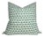 Cadiz Linen Pillow Cover in Emerald, 22x22 Pillow For Sale