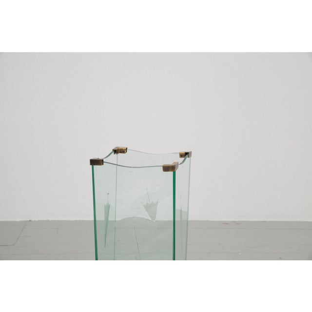 Mid-Century Modern Umbrella Stand from Cristal Art, Italy, 1950s For Sale - Image 3 of 15