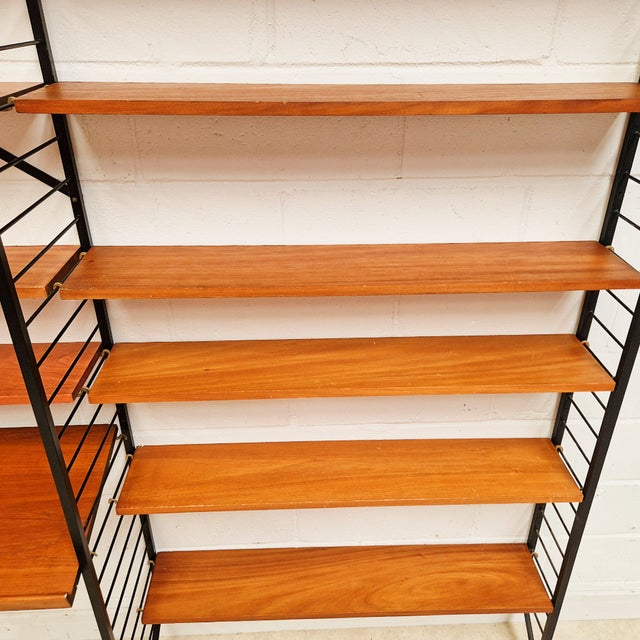 1970s Vintage Danish Two Bay Shelf System by Robert Heal for Heals Staples Ladderax, 1960s For Sale - Image 5 of 9