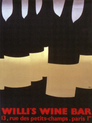 Alberto Bali "Willi’s Wine Bar" Lithograph, 1982