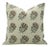Block Printed Pillow Cover in Thick Linen for Sofa Couch or Bed 14x20 Inch- Summer Flower For Sale