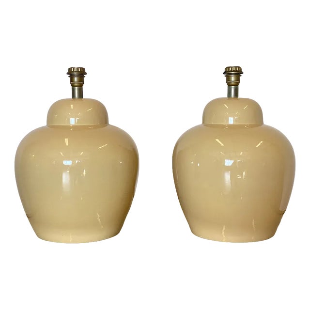 Ceramic Table Lamps, 1970s, Set of 2 For Sale