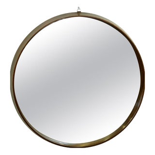Mid-Century Italian Circular Wall Mirror, 1960s For Sale