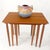 Brown Pair of 2 Sets of Teak Danish Mid Century Modern Dowel Legs Nesting Tables For Sale - Image 8 of 12