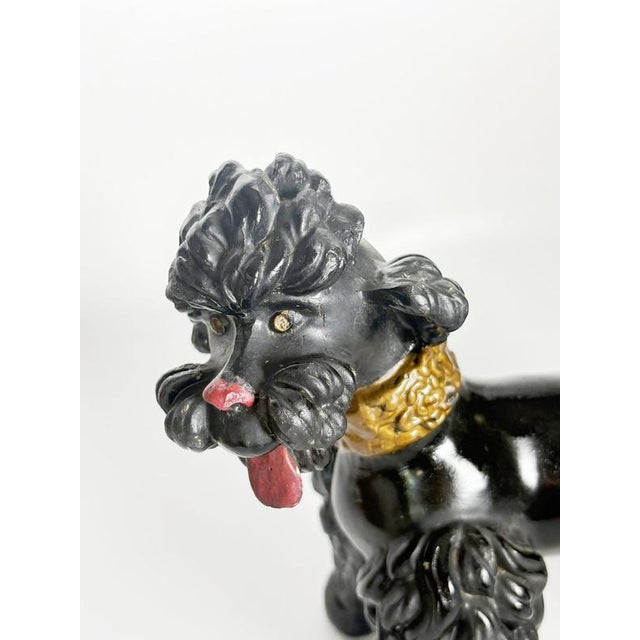 1970s Patinated Plaster Poodle Sculpture, France, 1970s For Sale - Image 5 of 14