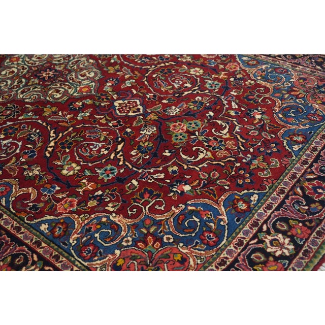 1940s Vintage Sarouk Rug 4'2'' x 6'6'' For Sale In New York - Image 6 of 11