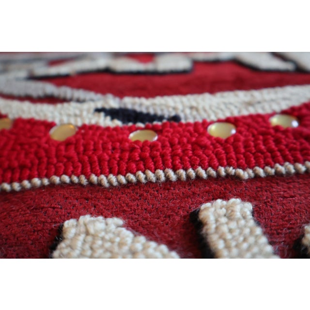 Vintage Judi Boisson 2003 “Camp Canoe” Hand-Hooked Pillow Cover—Unused For Sale In Washington DC - Image 6 of 18