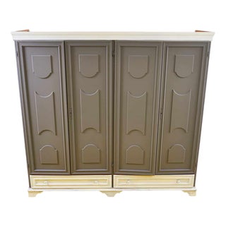 Vintage Wardrobe in Wood, 1970s For Sale