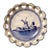 Vintage Delft Blue Holland Windmill Plate | Pierced Heart Scalloped Rim | Handwork For Sale