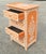 Hand‑Painted Moroccan Nightstand / Orange and White Zoua9 Woodwork For Sale In Orlando - Image 6 of 7