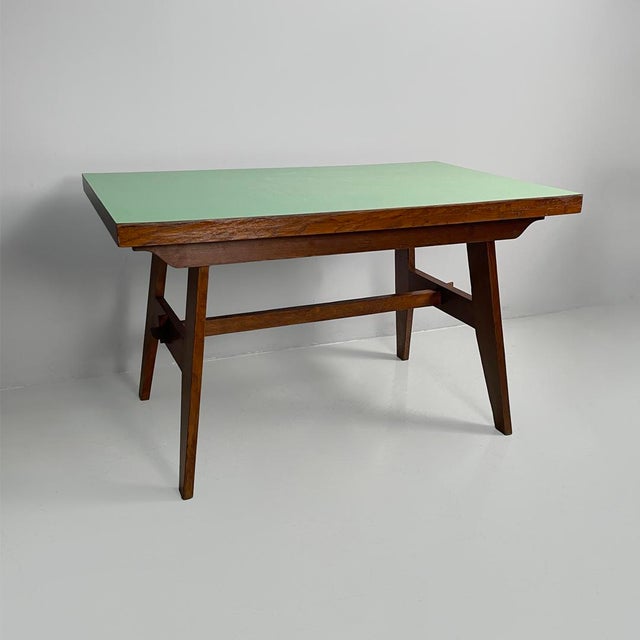 Mid-Century Modern French Oak Dining Table from René Gabriel, 1950s For Sale - Image 16 of 16