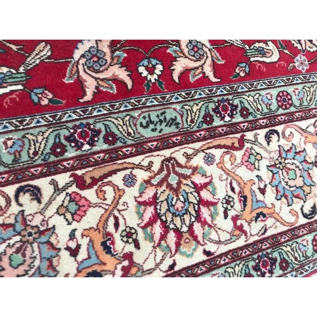 Large Vintage Tabriz Rug For Sale - Image 4 of 16