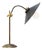 French Black Enamel and Brass Desk Light For Sale