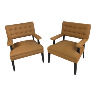 1950s Vintage Accent Chairs in the Style of Billy Haines - a Pair For Sale