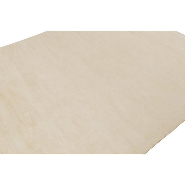 Contemporary Rug & Kilim’s Contemporary Rug in Solid Beige-Brown Tones For Sale - Image 3 of 7