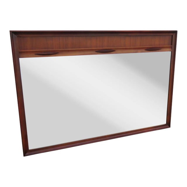 Mid Century Modern Vanity Dresser Bathroom Wall Mirror For Sale